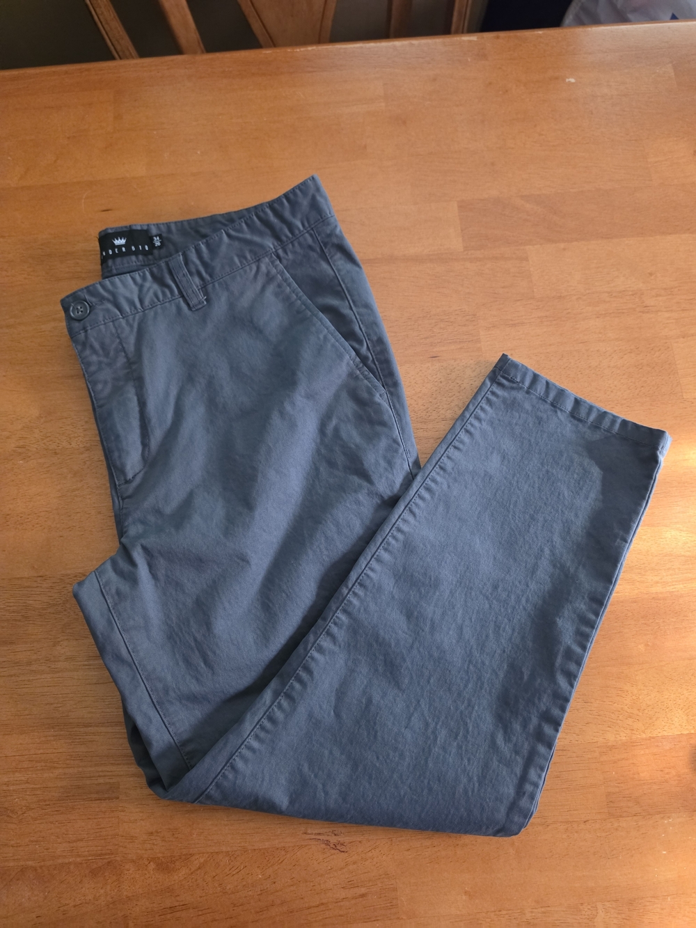 Under 510 Grey Tapered Flex Chino Pants. 34x26